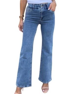 NWT BEVY FLOG amy high rise denim jeans in blue